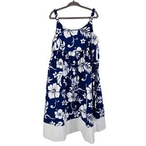 Aloha Republic Floral Hawaiian Hybiscus Sleeveless Girls Dress 4T
